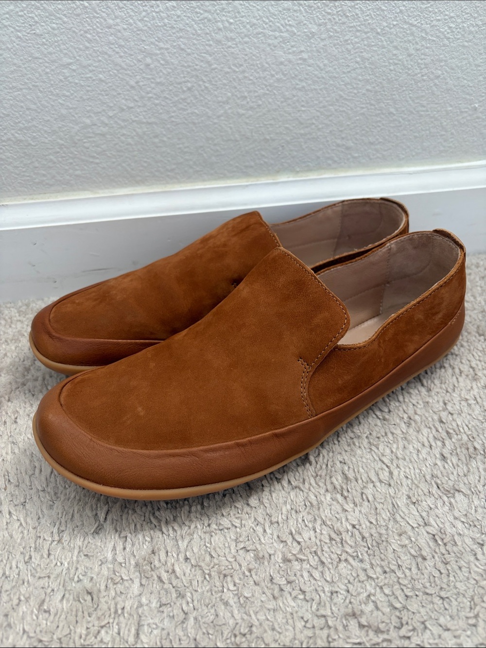 Vivo Barefoot Women's Chestnut Suede Slip-On Loafers